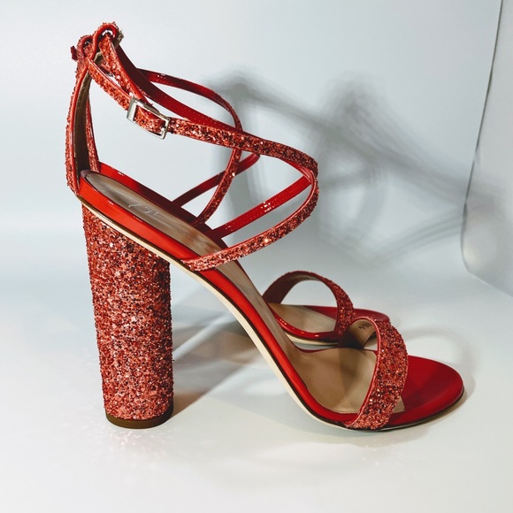 Giuseppe Zanotti Glitter Leather Sandal WOMENS 8.5 - Picture 3 of 7